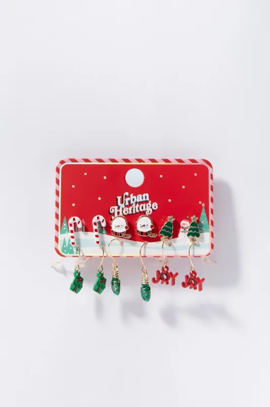 Xmas Earrings (6 Pack) sold by Charlotte Russe