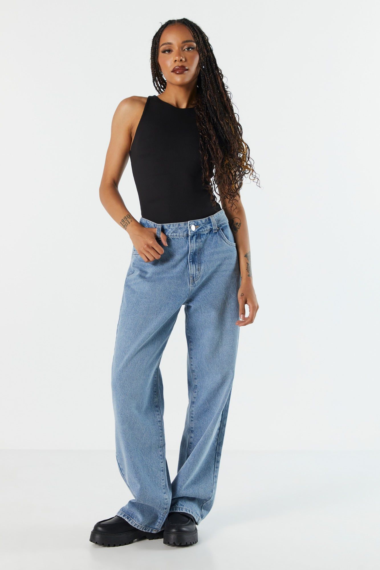 Contour Ribbed High Neck Bodysuit sold by Charlotte Russe product image thumbnail 5