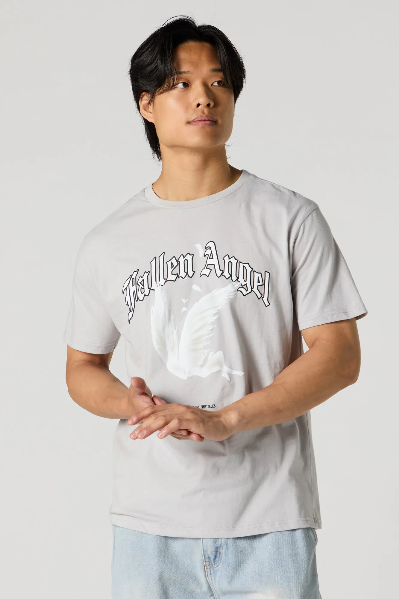 Fallen Angel Graphic T-Shirt sold by Charlotte Russe