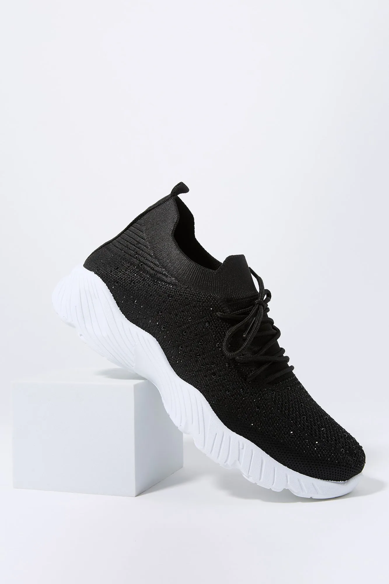 Rhinestone Sneaker sold by Charlotte Russe