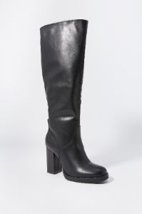 Faux Leather Knee High Heeled Boot sold by Charlotte Russe