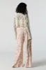 Leaf Print Smocked Palazzo Pant sold by Charlotte Russe