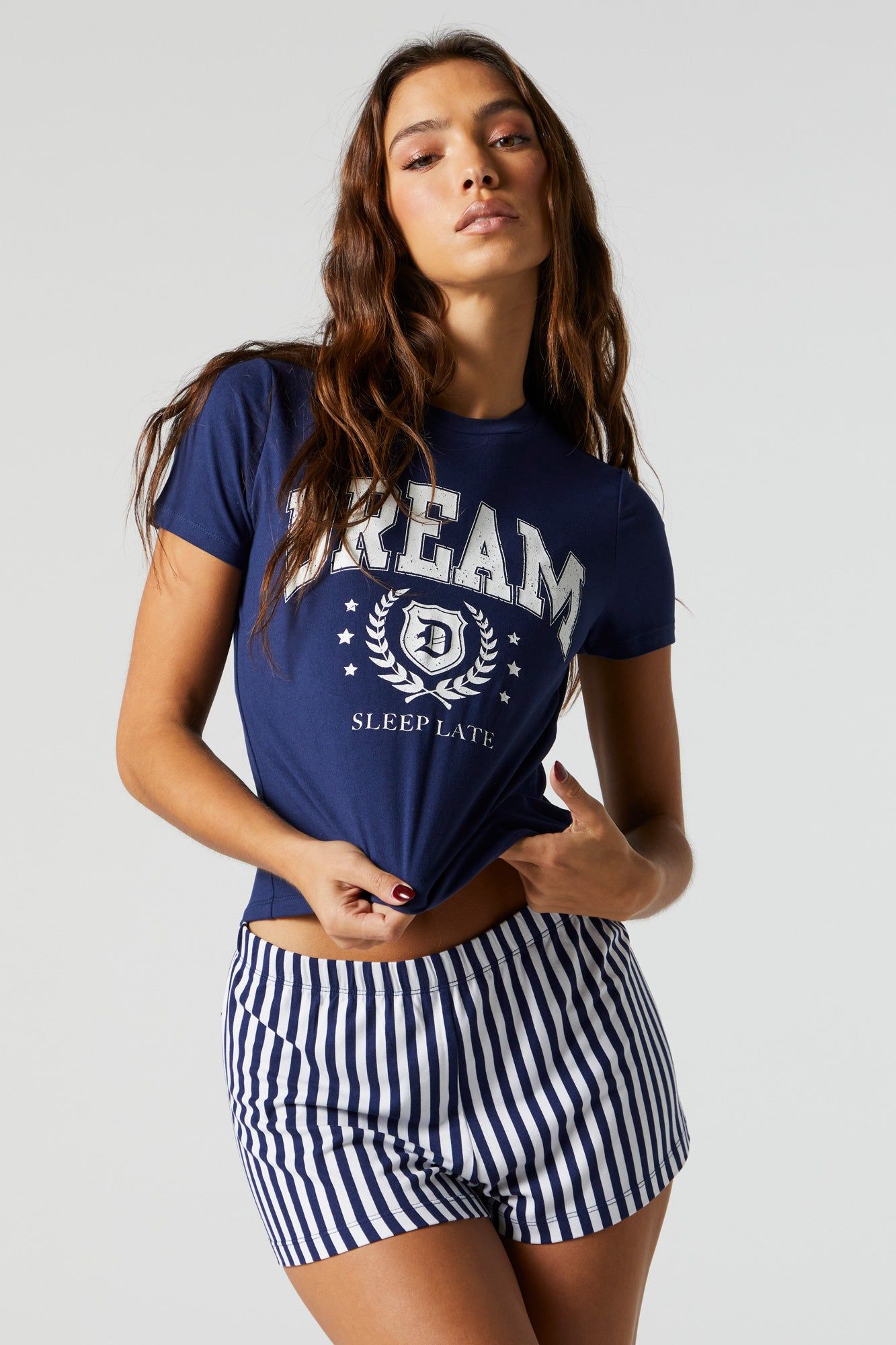 Dream Graphic Pajama T-Shirt Set sold by Charlotte Russe