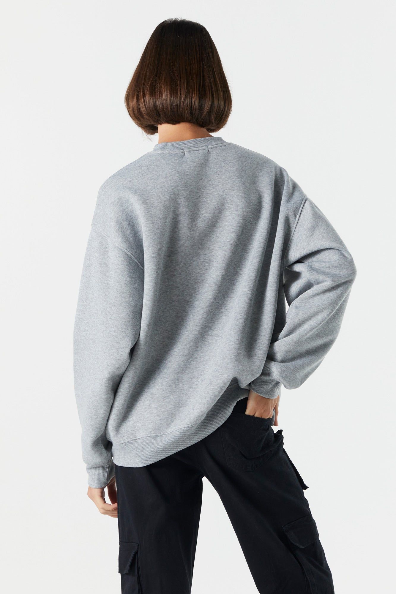 New York Graphic Fleece Sweatshirt sold by Charlotte Russe product image thumbnail 2