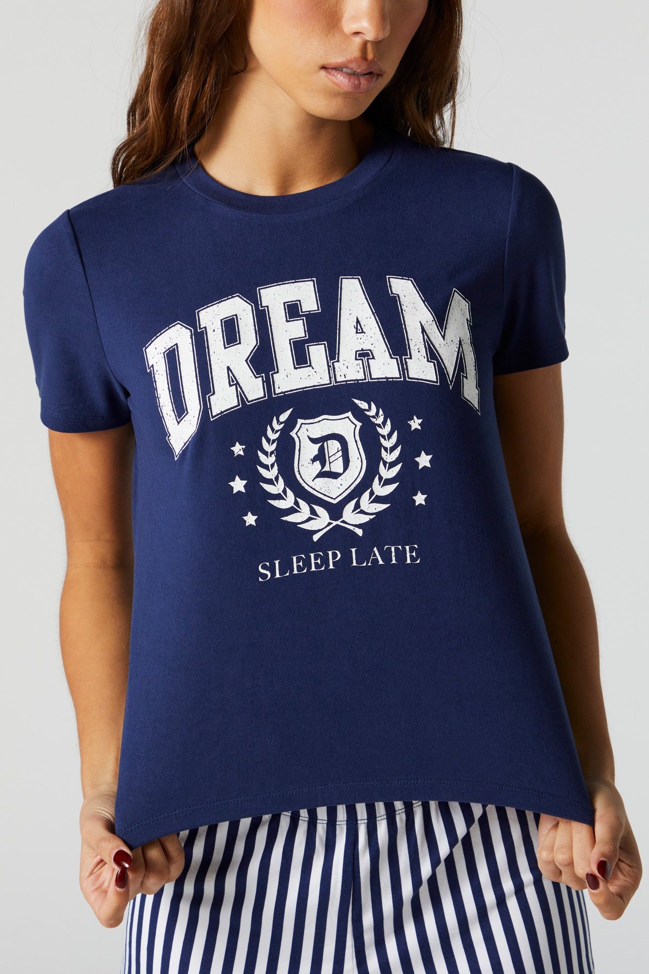 Dream Graphic Pajama T-Shirt Set sold by Charlotte Russe product image thumbnail 2