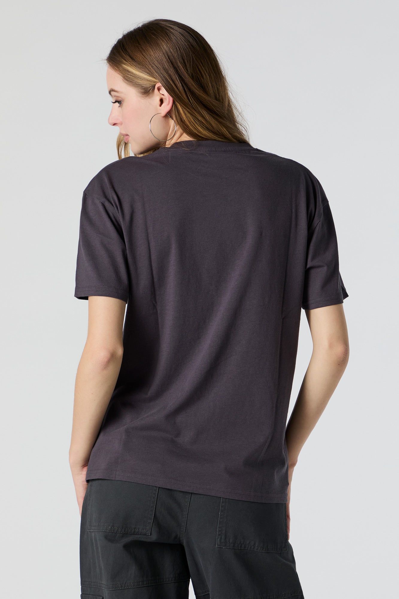 The Rolling Stones Rhinestone Graphic Boyfriend T-Shirt sold by Charlotte Russe product image thumbnail 4