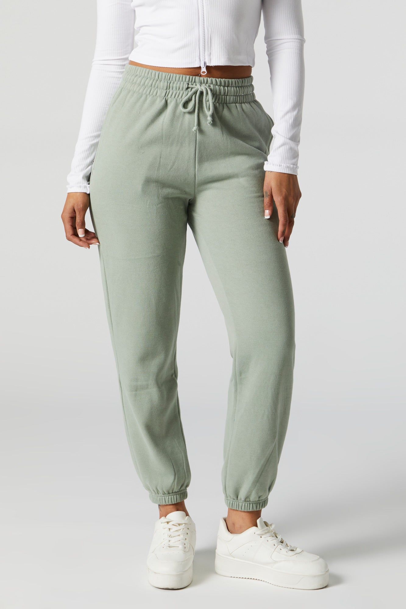 Soft Fleece High Rise Jogger sold by Charlotte Russe product image thumbnail 2