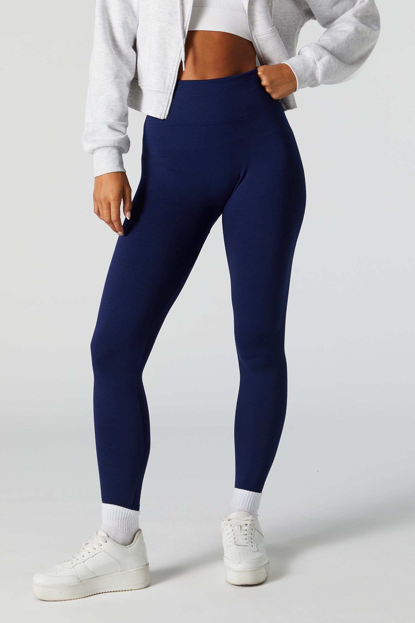 High Rise Seamless Fleece Back Legging sold by Charlotte Russe product image thumbnail 2