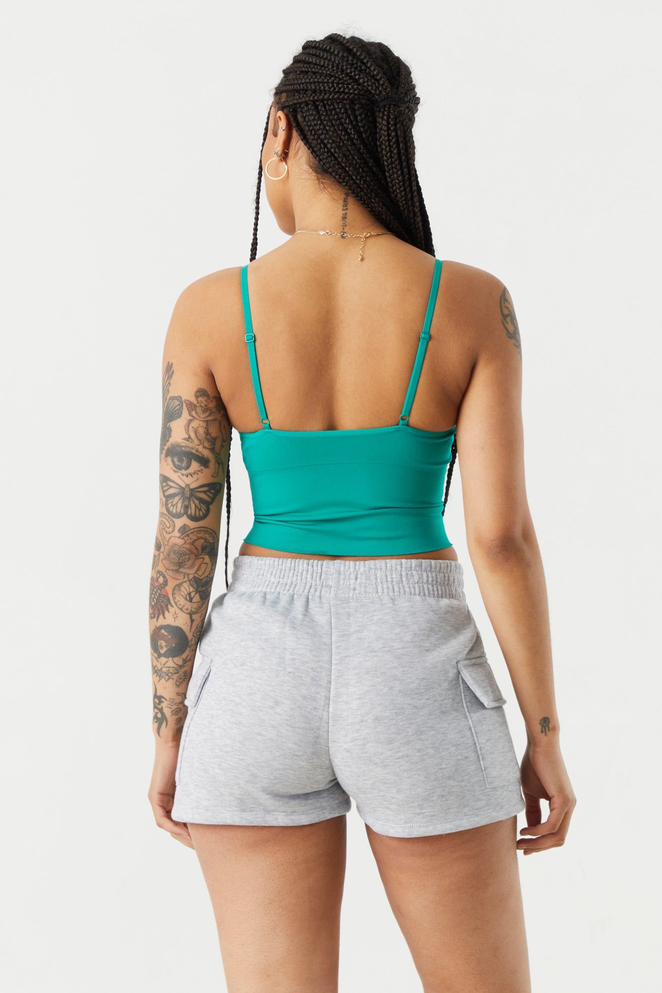 Seamless V-Neck Crop Tank sold by Charlotte Russe product image thumbnail 8