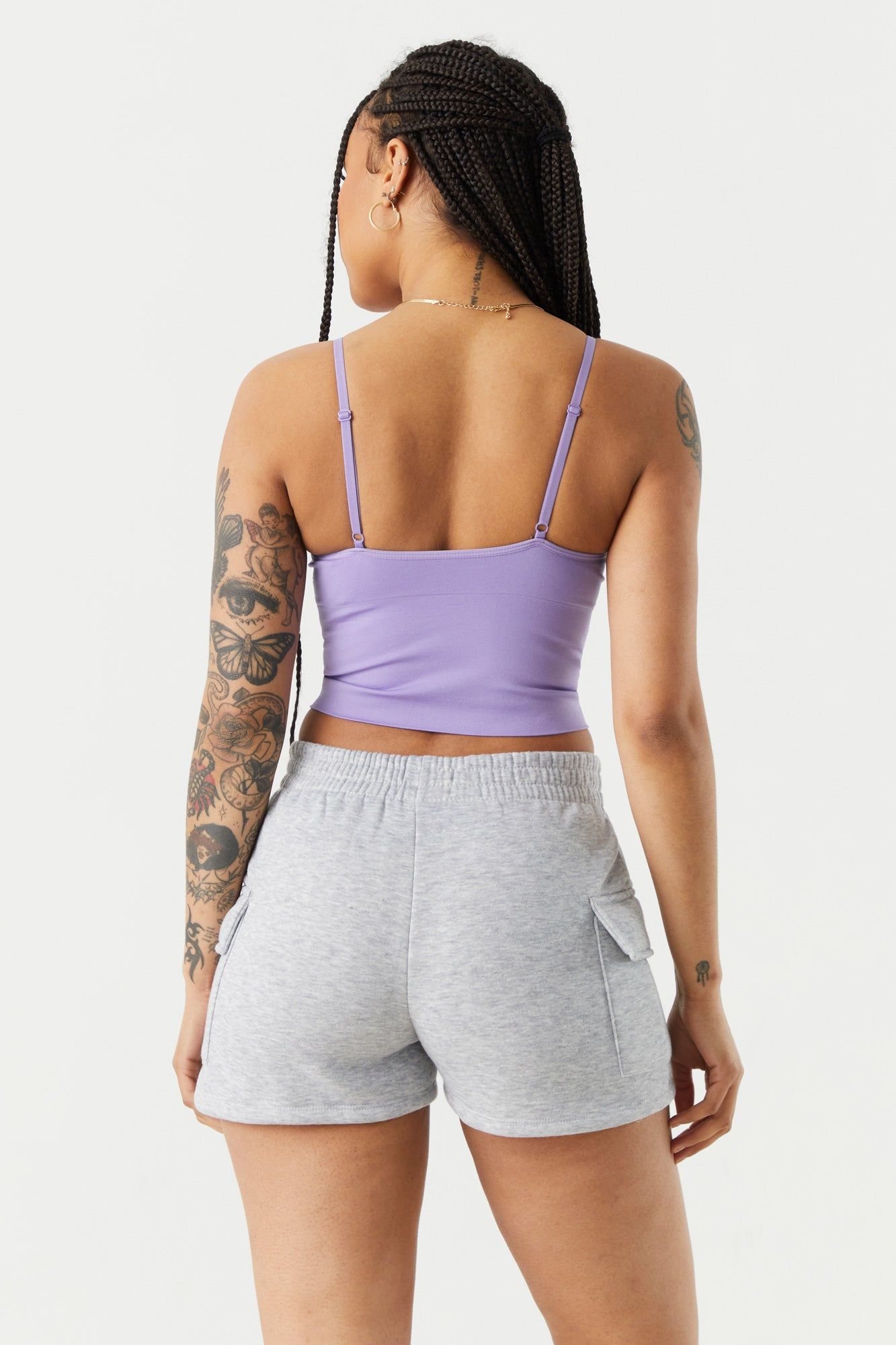 Seamless V-Neck Crop Tank sold by Charlotte Russe product image thumbnail 5