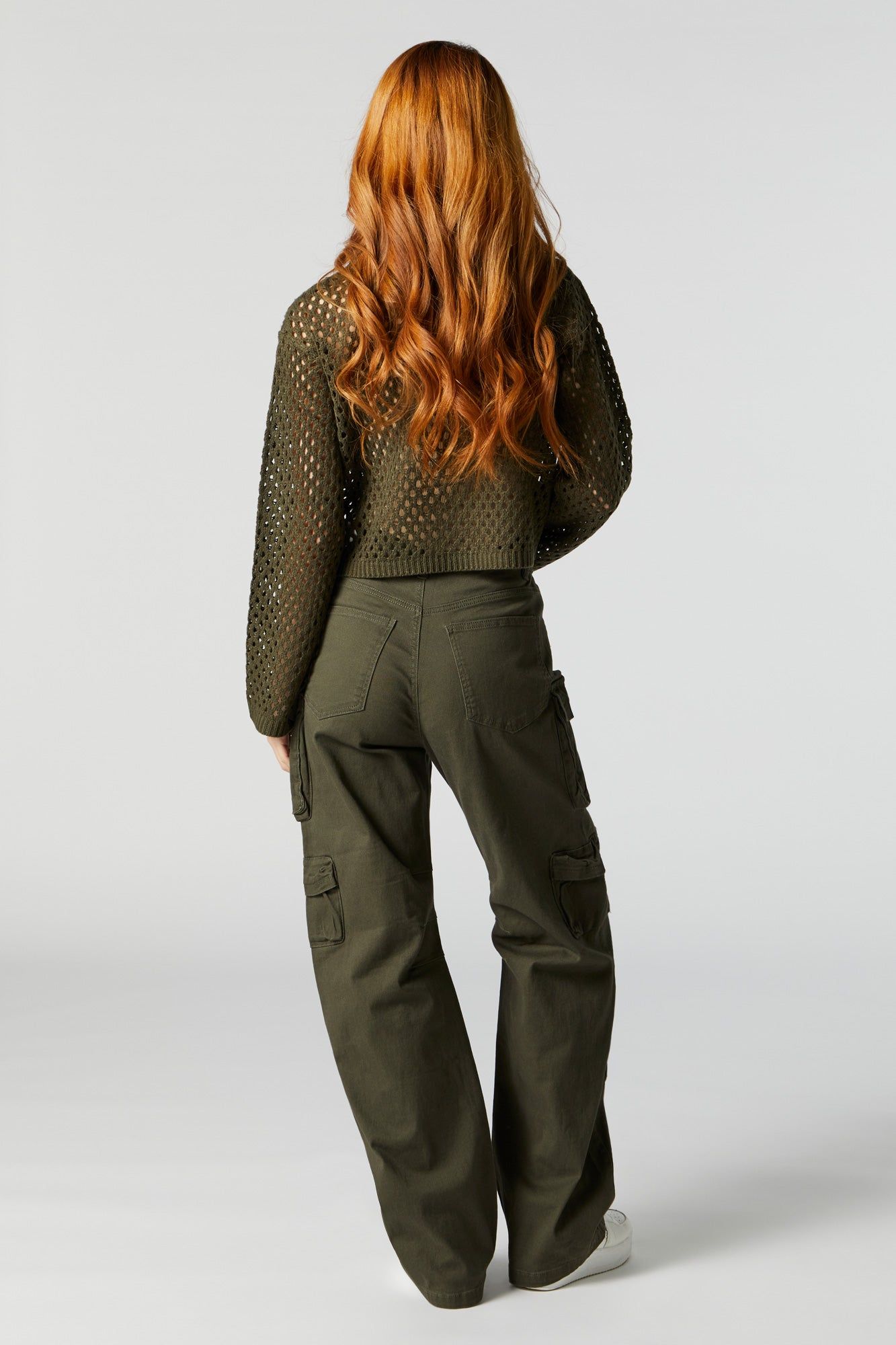 Twill Multi Cargo Pocket Straight Leg Pant sold by Charlotte Russe product image thumbnail 10