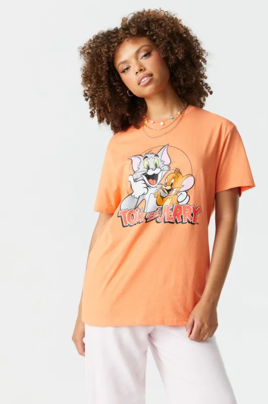Tom And Jerry Graphic T-Shirt sold by Charlotte Russe