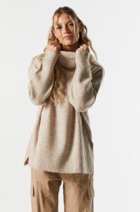 Knit Turtleneck Tunic sold by Charlotte Russe