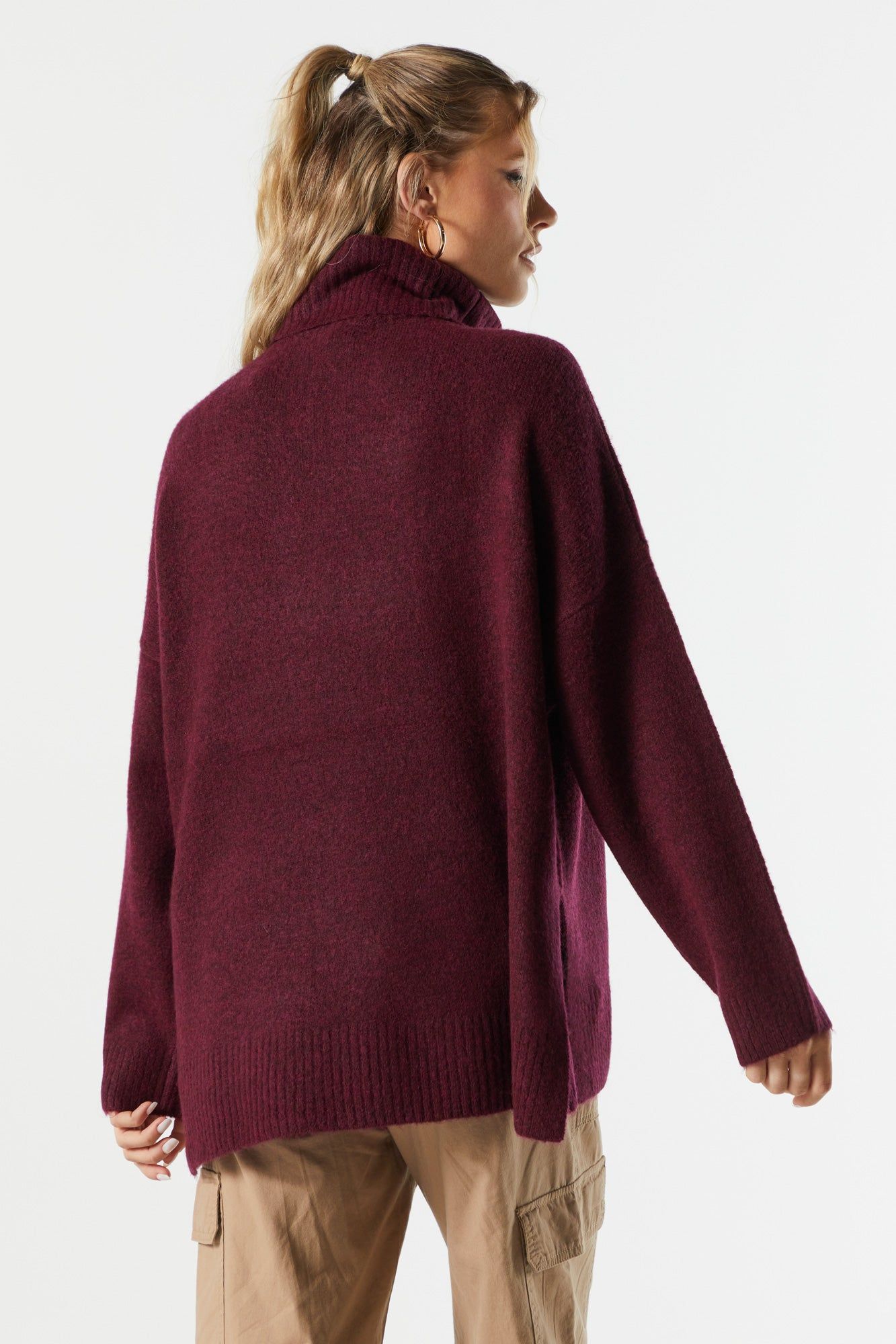 Knit Turtleneck Tunic sold by Charlotte Russe product image thumbnail 11