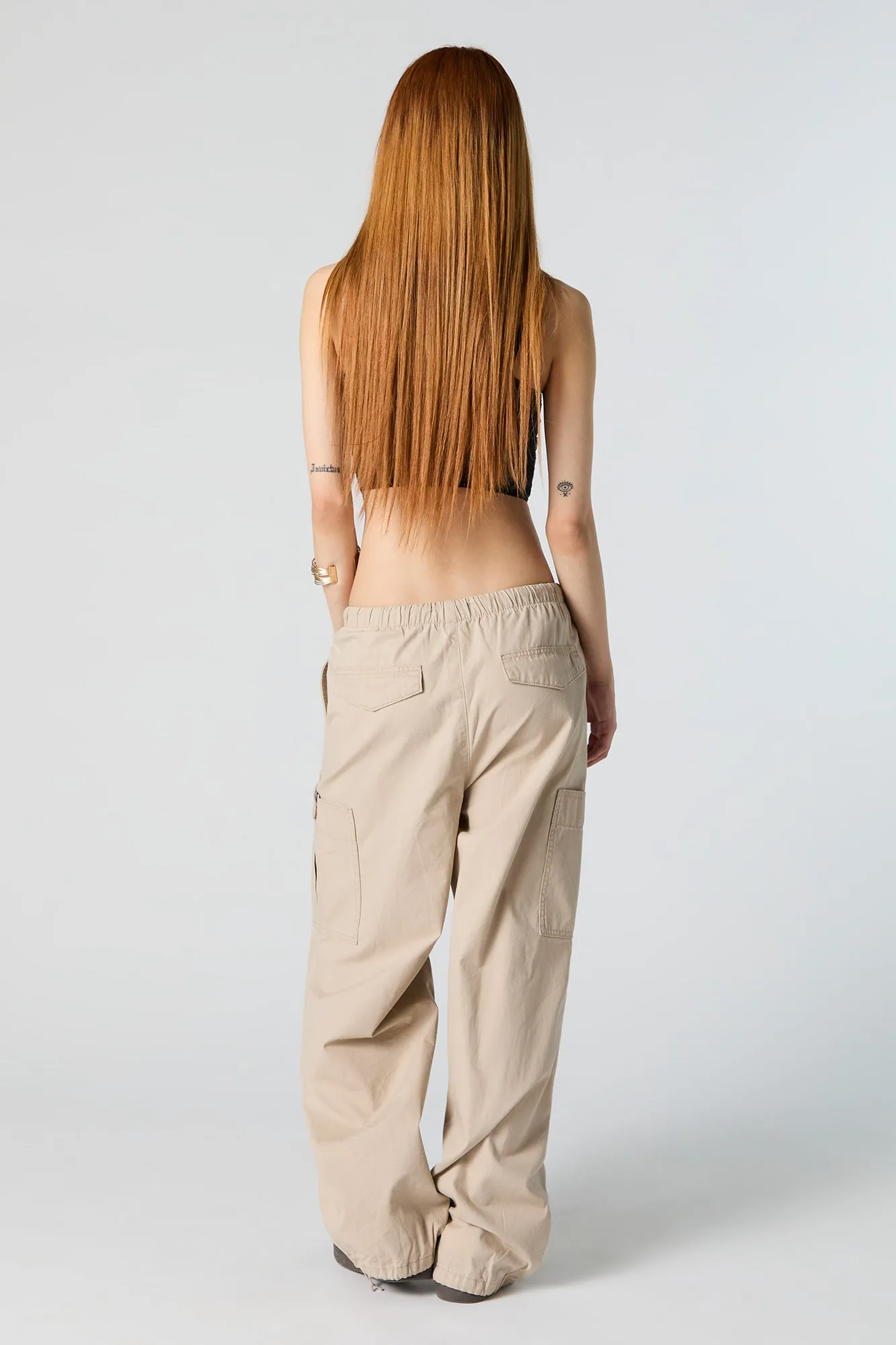 Tan Parachute Cargo Pant sold by Charlotte Russe product image thumbnail 3