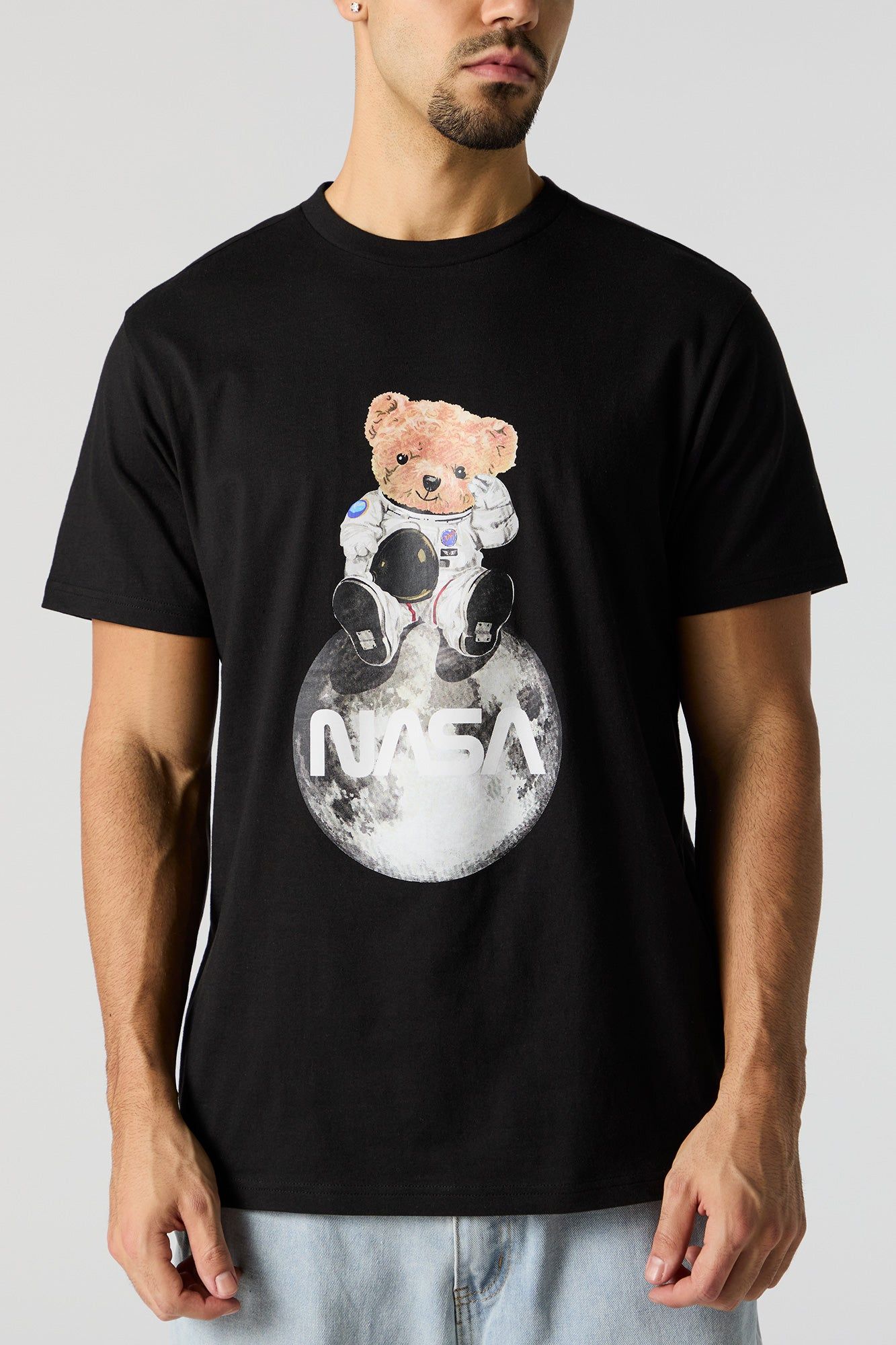 NASA Teddy Graphic T-Shirt sold by Charlotte Russe product image thumbnail 2