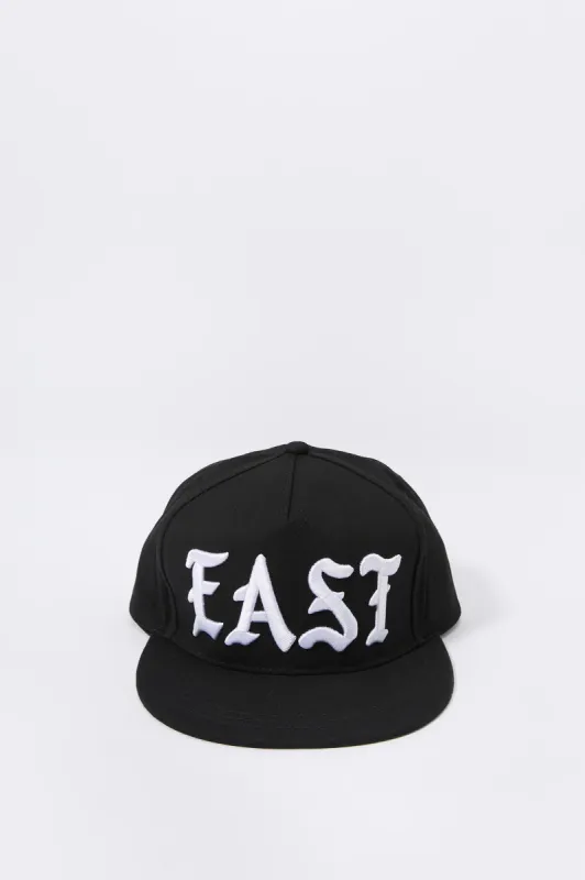 East Embroidered Snapback Hat sold by Charlotte Russe