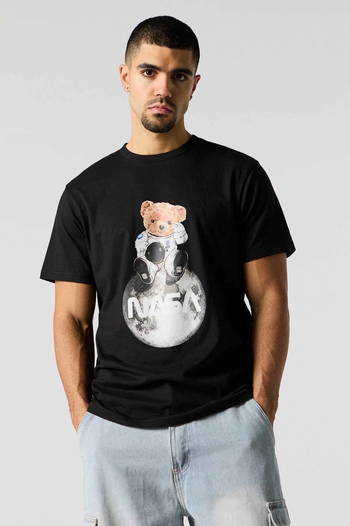 NASA Teddy Graphic T-Shirt sold by Charlotte Russe