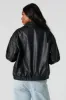 Faux Leather Bomber Jacket sold by Charlotte Russe