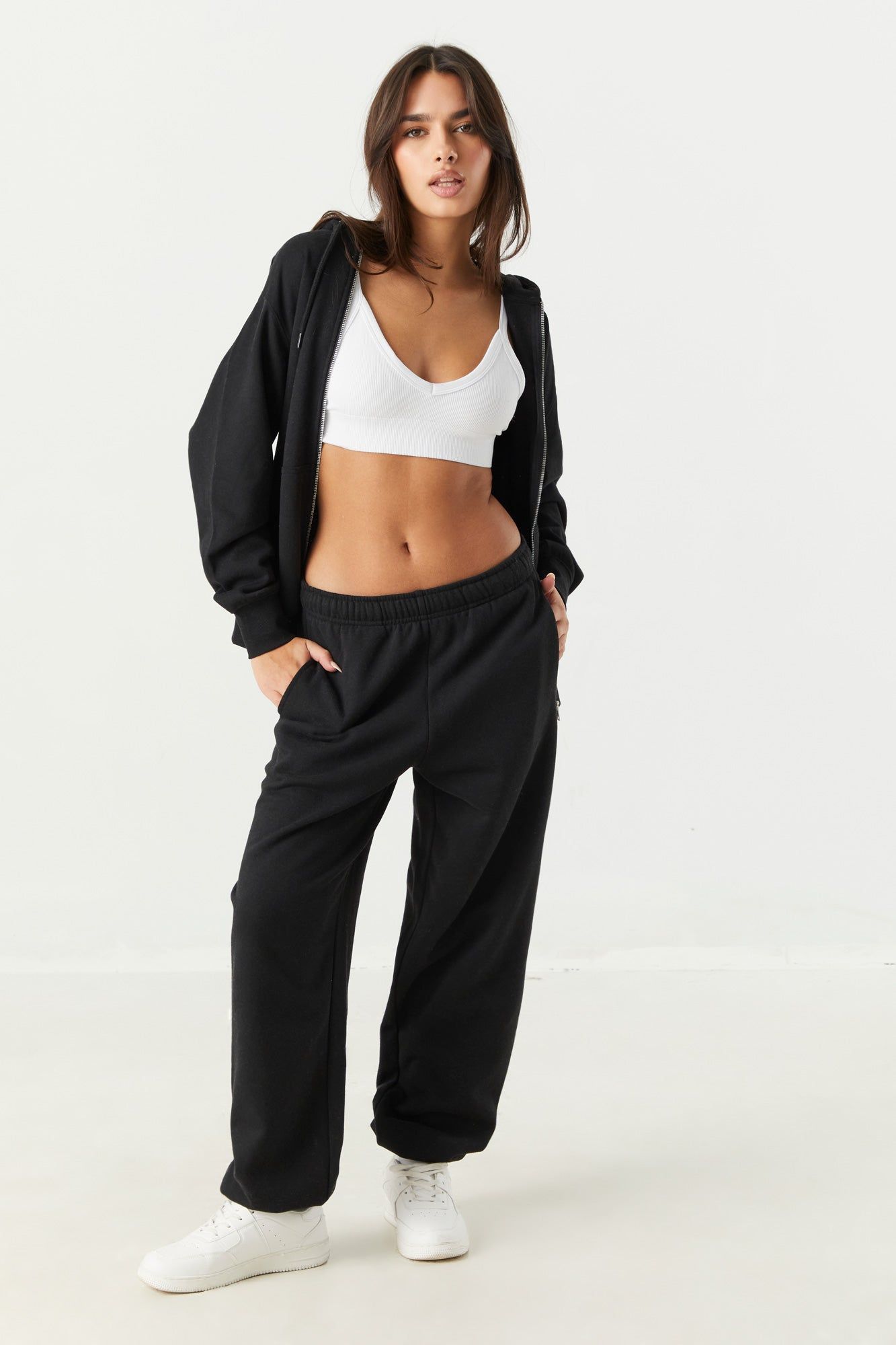 Solid Fleece Boyfriend Jogger sold by Charlotte Russe