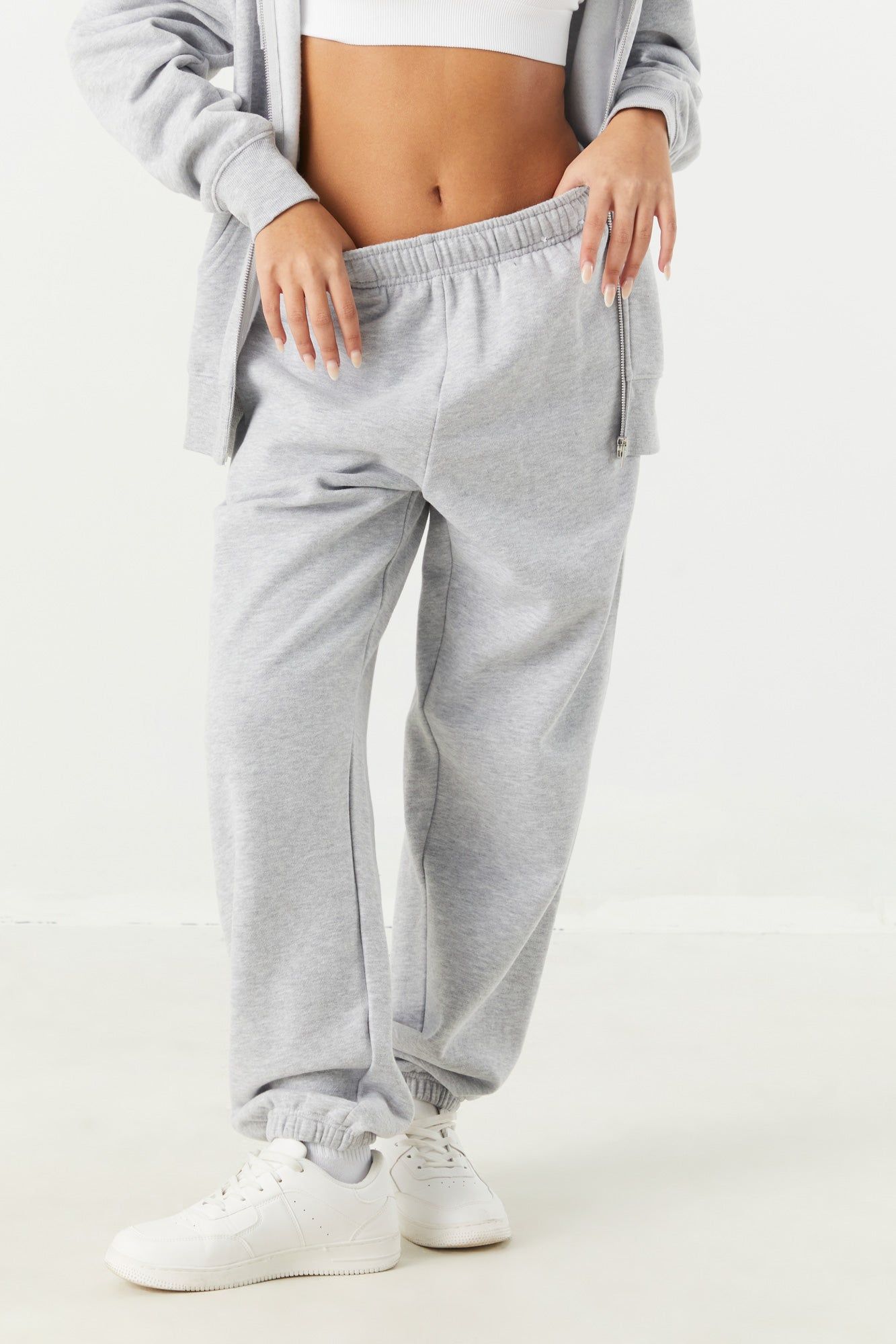 Solid Fleece Boyfriend Jogger sold by Charlotte Russe product image thumbnail 5