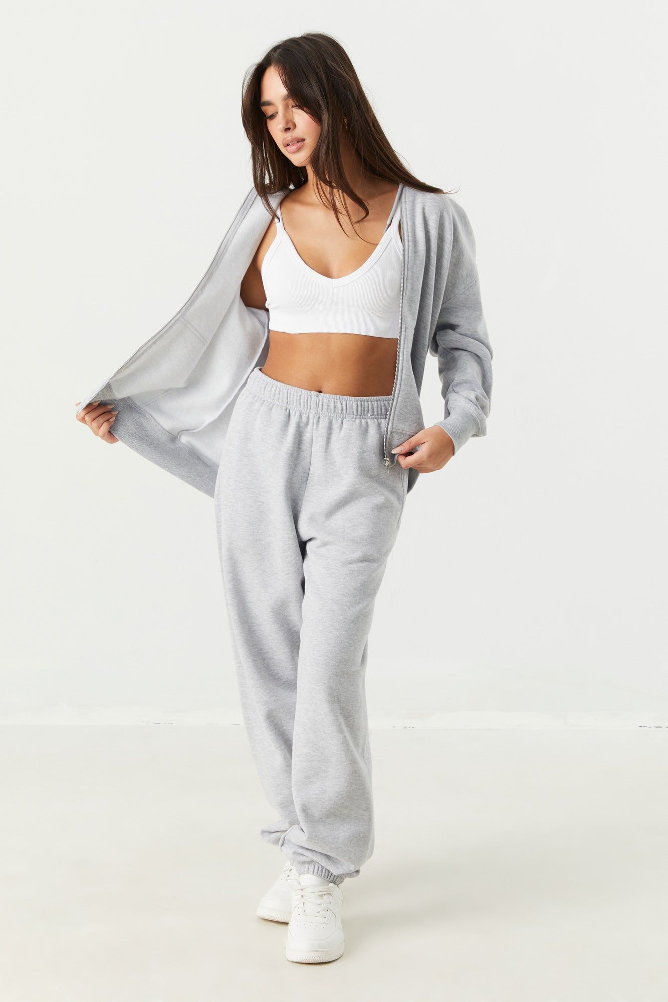 Solid Fleece Boyfriend Jogger sold by Charlotte Russe product image thumbnail 4