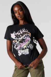 Hot Wheels Graphic Boyfriend T-Shirt sold by Charlotte Russe