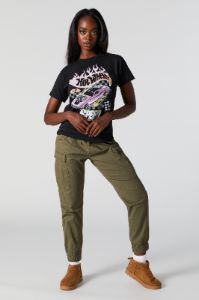 Hot Wheels Graphic Boyfriend T-Shirt sold by Charlotte Russe