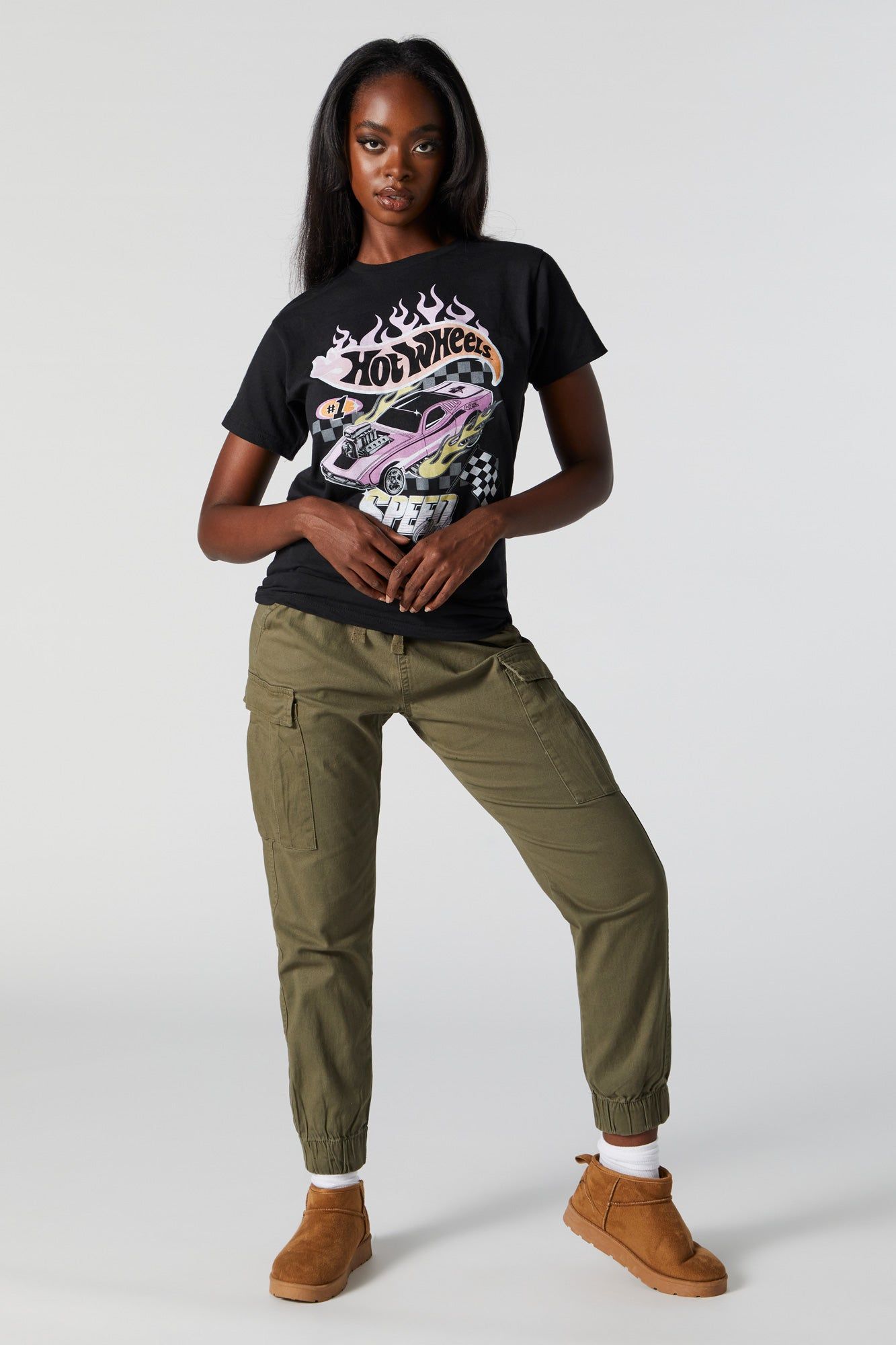 Hot Wheels Graphic Boyfriend T-Shirt sold by Charlotte Russe product image thumbnail 4