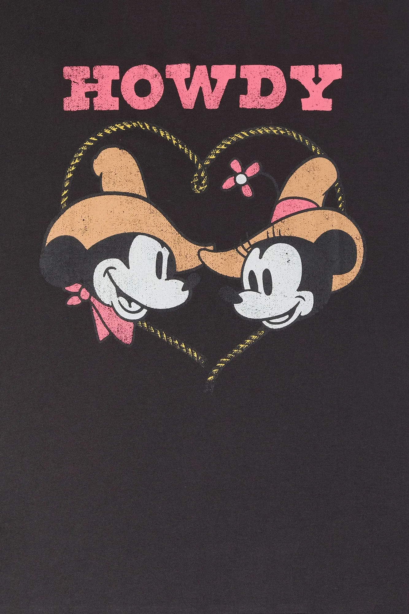 Howdy Mickey Mouse Graphic Boyfriend T-Shirt sold by Charlotte Russe product image thumbnail 2
