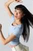Seamless Ribbed Scoop Neck T-Shirt sold by Charlotte Russe