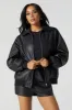 Faux Leather Oversized Bomber Jacket sold by Charlotte Russe
