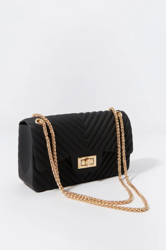 V Quilted Crossbody Purse sold by Charlotte Russe