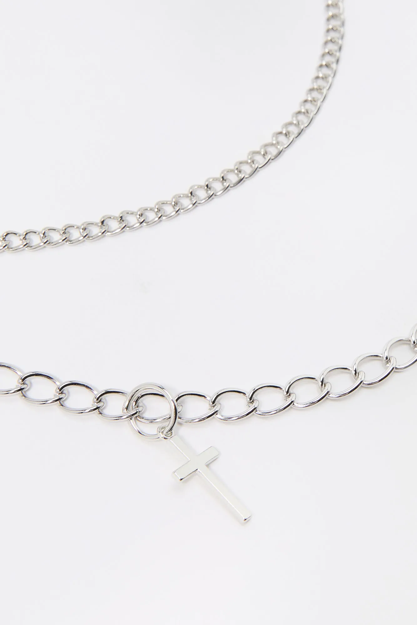 Layered Cross Chain Grommet Belt sold by Charlotte Russe product image thumbnail 3