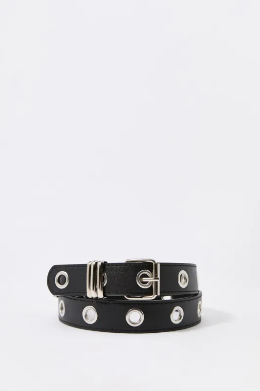 Layered Cross Chain Grommet Belt sold by Charlotte Russe