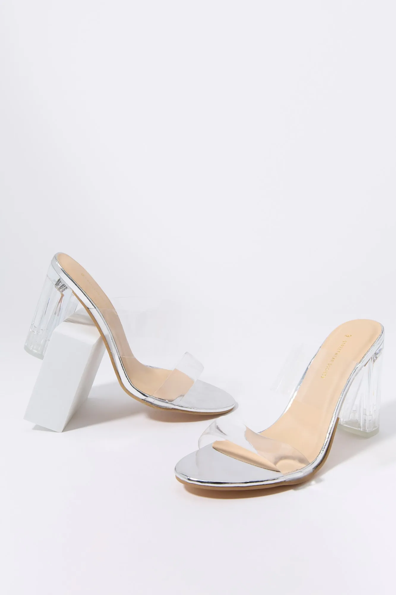 Clear Band High Heel sold by Charlotte Russe