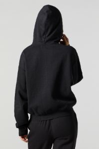 Chenille Embroidered Sacramento Zip-Up Hoodie sold by Charlotte Russe