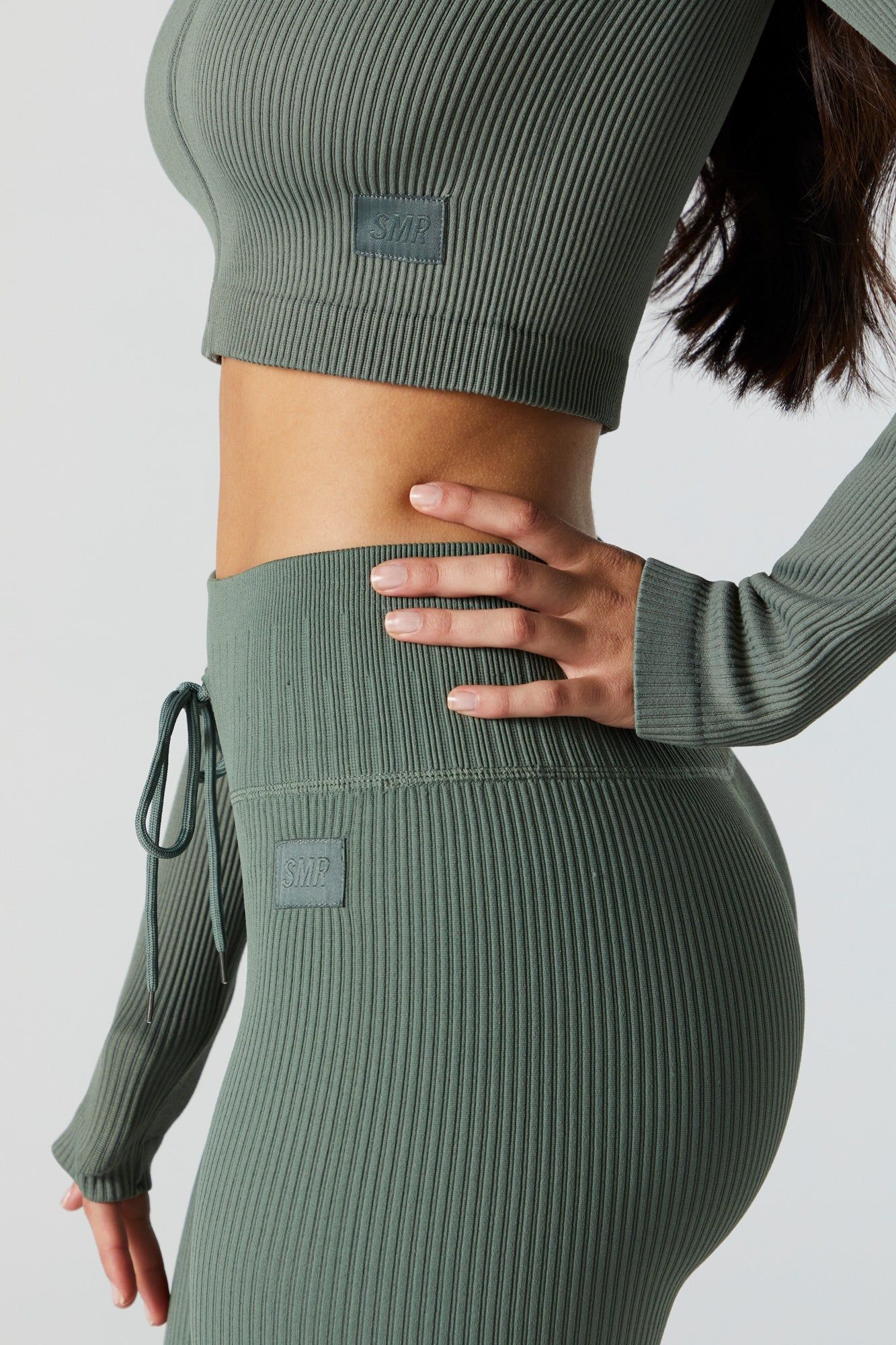 Green Sommer Ray Active Seamless Zip-Up Top sold by Charlotte Russe product image thumbnail 4