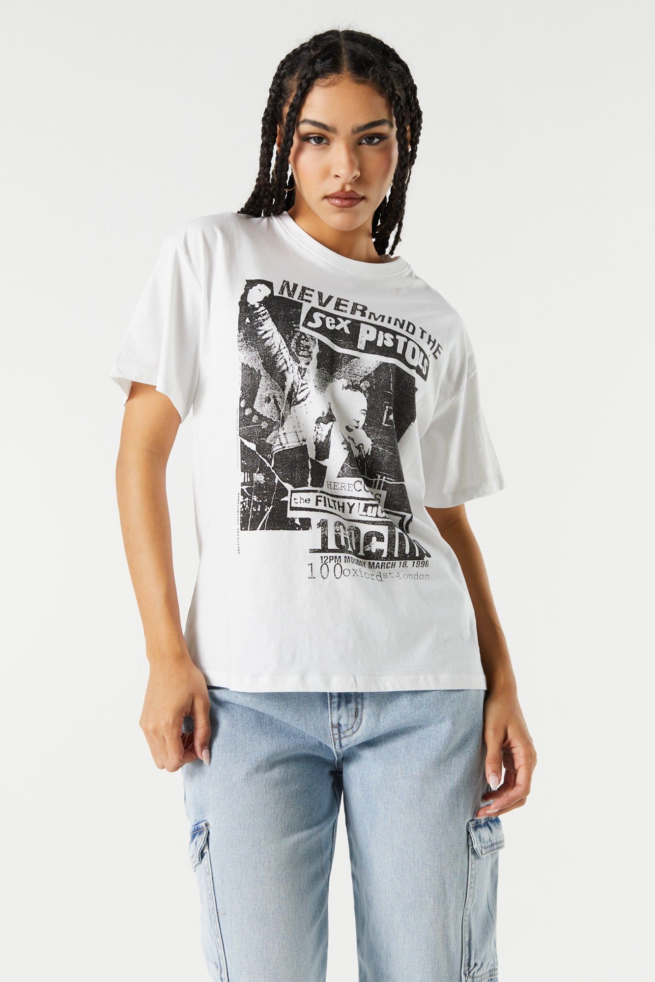 Sex Pistols Graphic Boyfriend T-Shirt sold by Charlotte Russe