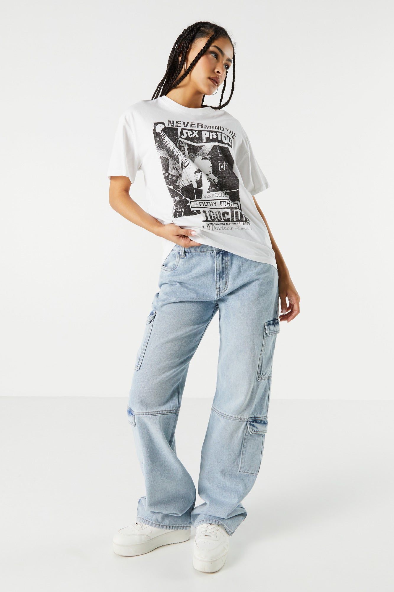 Sex Pistols Graphic Boyfriend T-Shirt sold by Charlotte Russe product image thumbnail 3