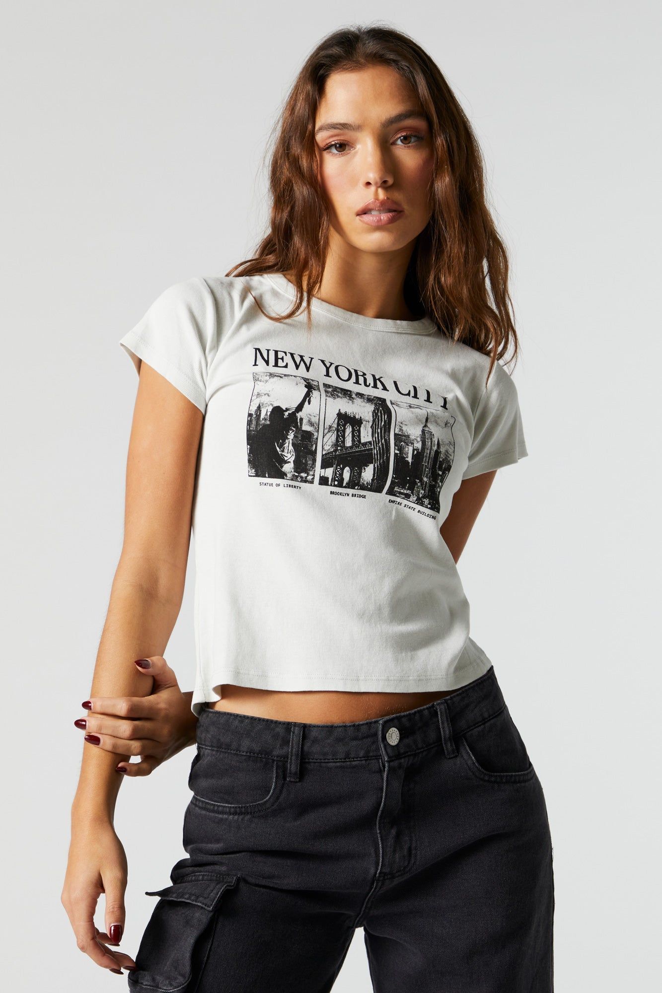 New York City Graphic T-Shirt sold by Charlotte Russe product image thumbnail 5