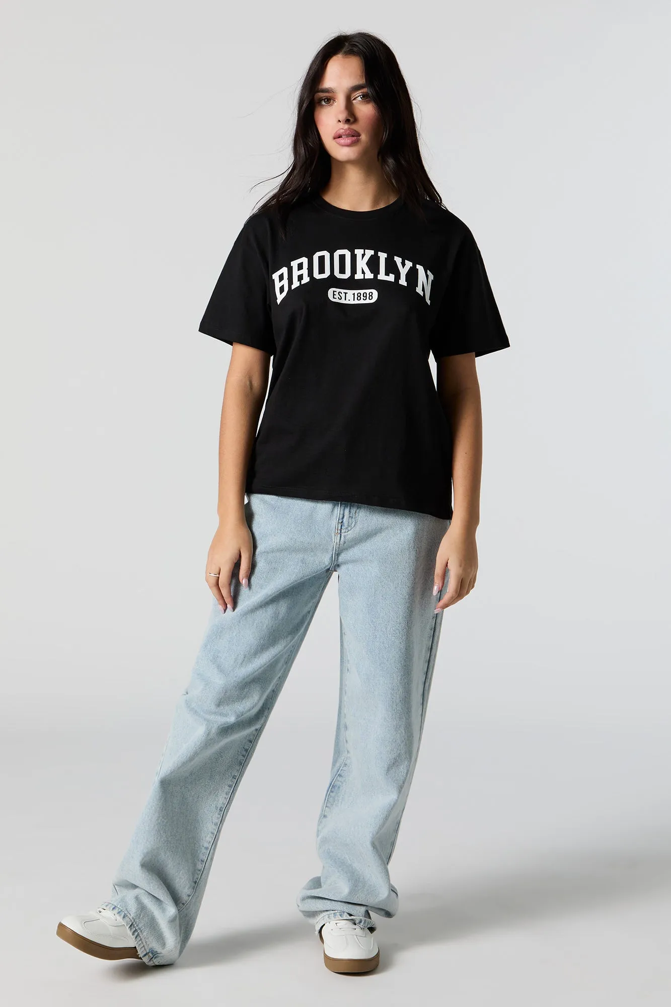 Brooklyn Graphic Boyfriend T-Shirt sold by Charlotte Russe product image thumbnail 3