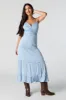 Lace Crochet Sweetheart Tiered Midi Dress sold by Charlotte Russe