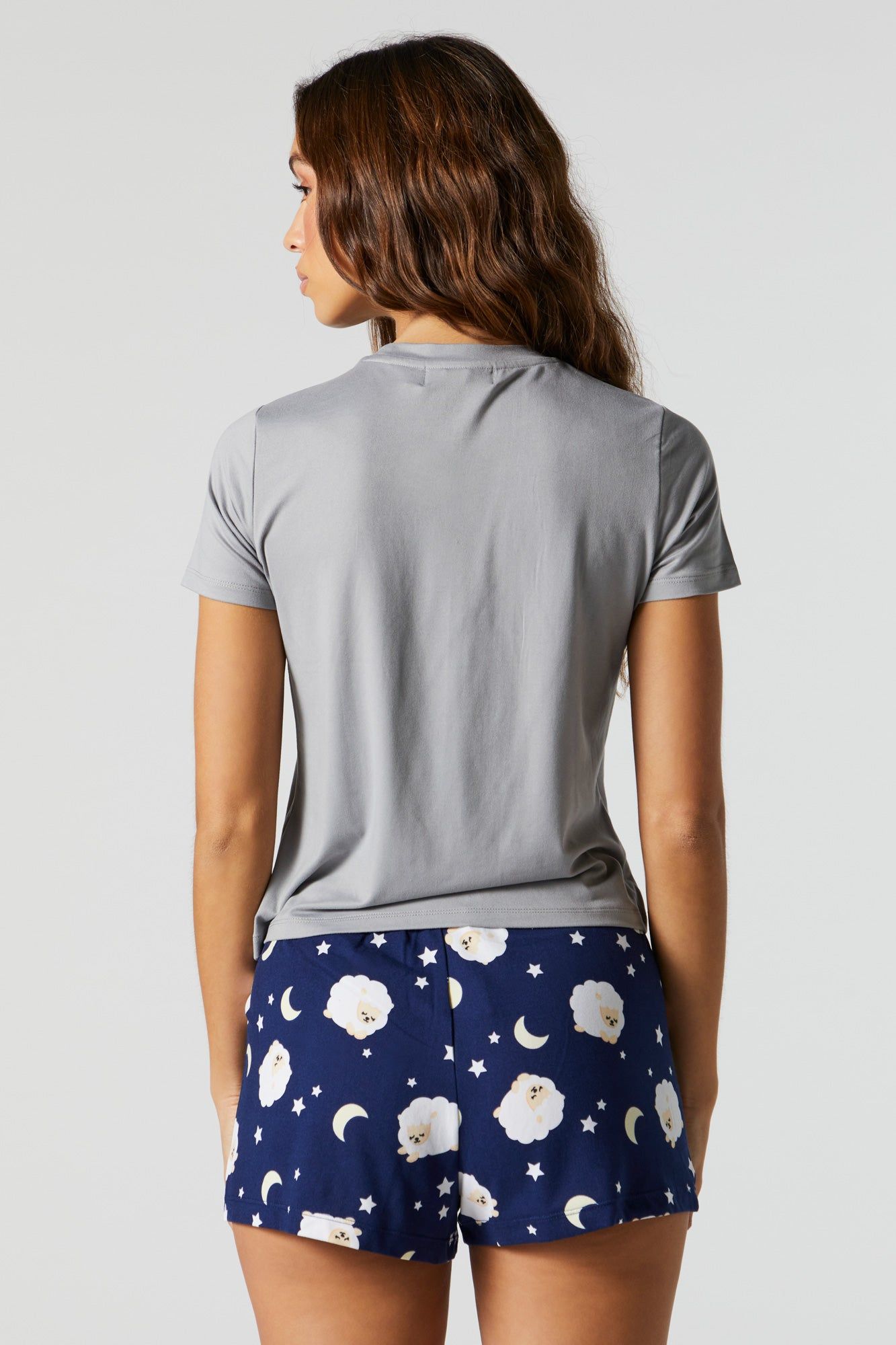 Sheepy Sleep Graphic Pajama T-Shirt Set sold by Charlotte Russe product image thumbnail 4