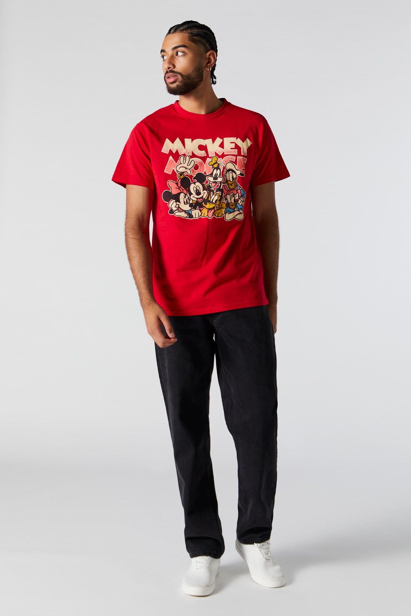 Mickey Mouse Crew Graphic T-Shirt sold by Charlotte Russe product image thumbnail 3