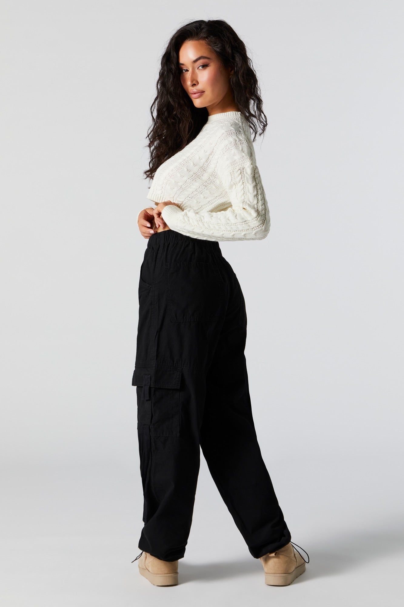 Canvas Multi Cargo Parachute Pant sold by Charlotte Russe product image thumbnail 6