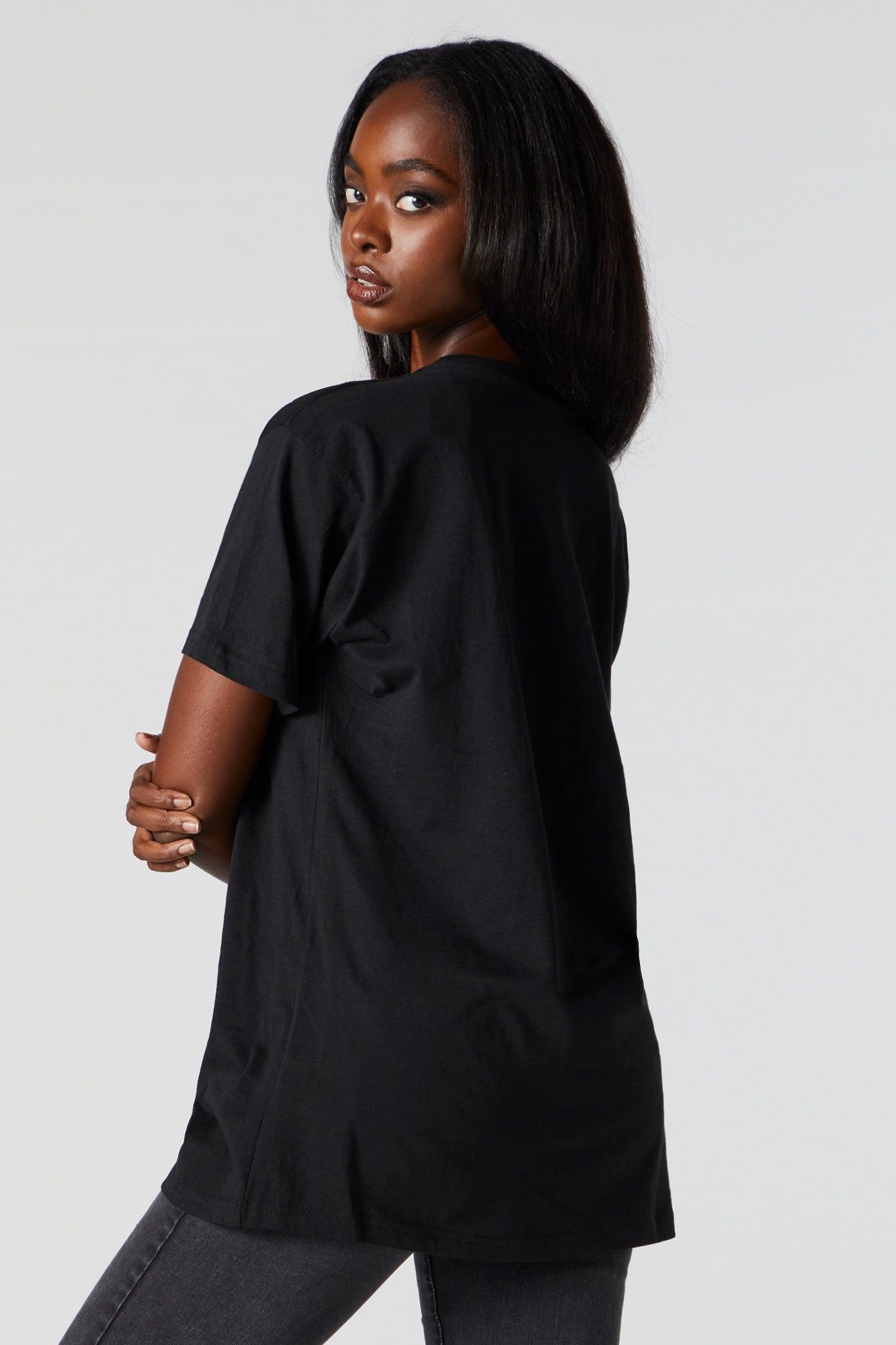 Kuromi and My Melody Graphic Boyfriend T-Shirt sold by Charlotte Russe product image thumbnail 3