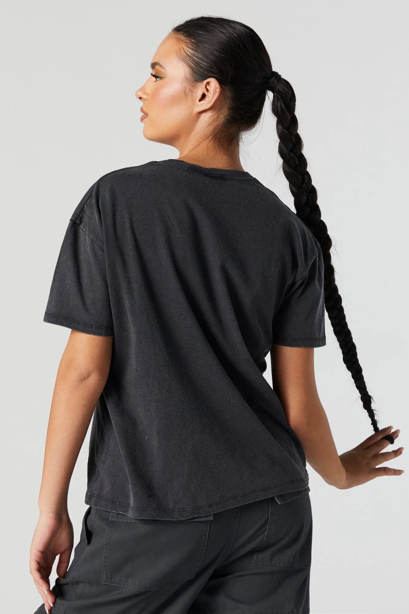 Rock Tour Graphic Boyfriend T-Shirt sold by Charlotte Russe product image thumbnail 4