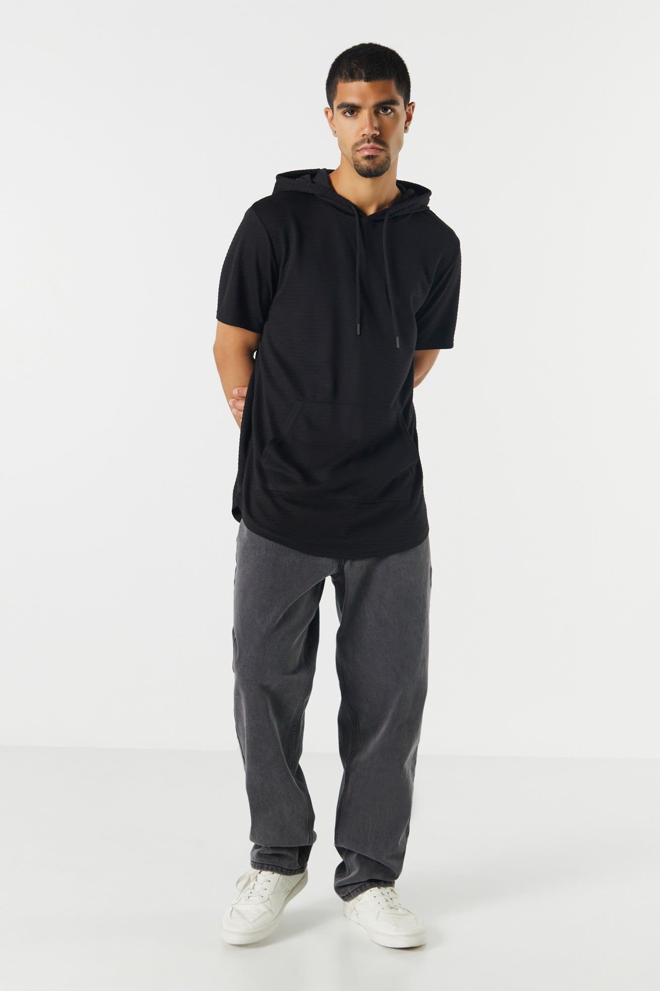 Short Sleeve Hoodie sold by Charlotte Russe product image thumbnail 9