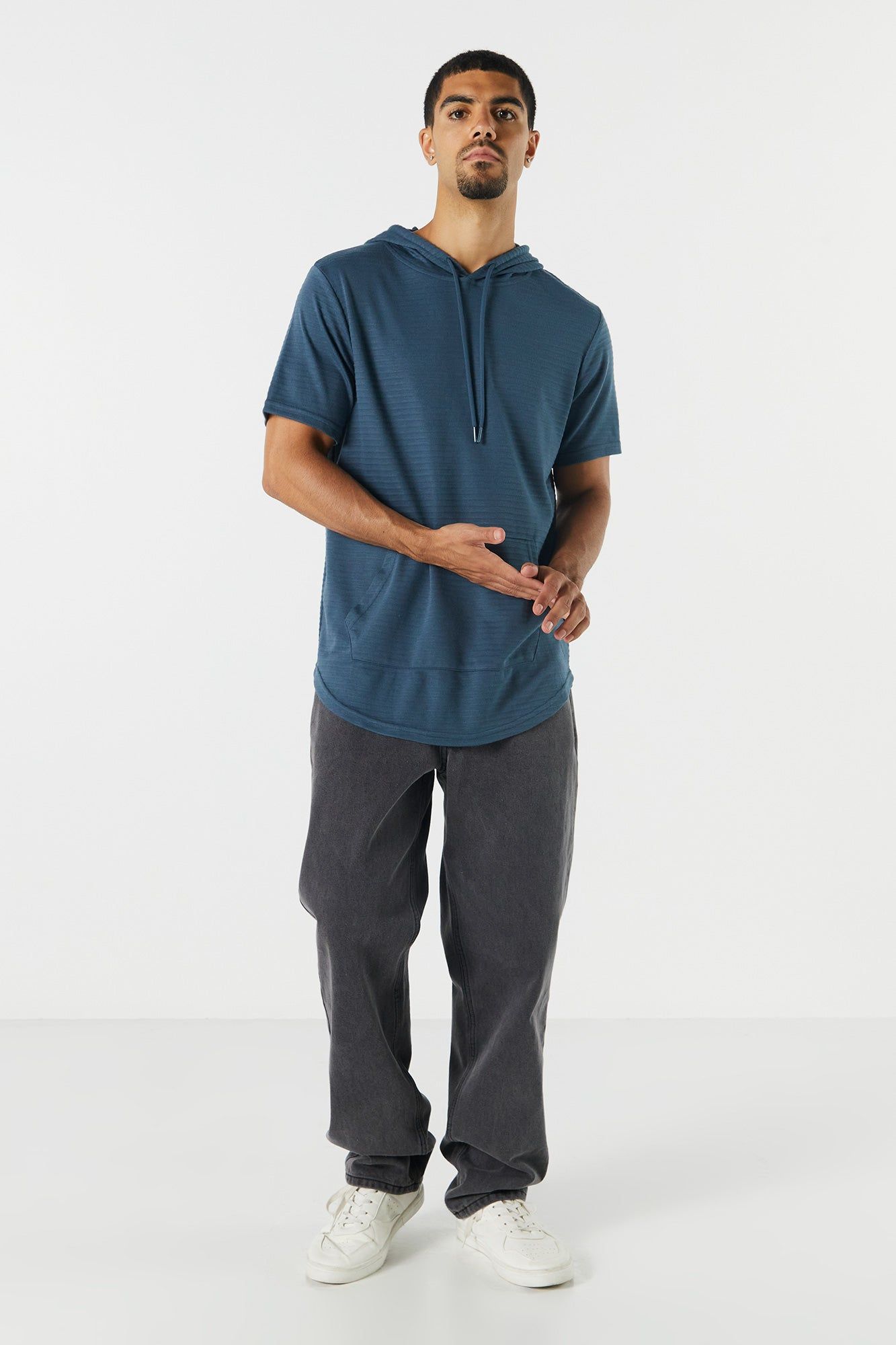 Short Sleeve Hoodie sold by Charlotte Russe product image thumbnail 6